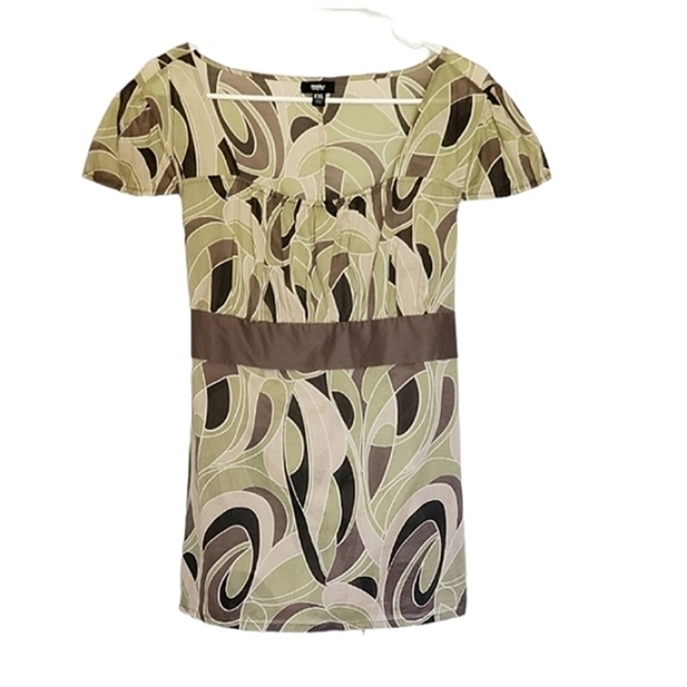 1096 * Mossimo Cap Sleeve Top With Waist Tie NWT Size XXL